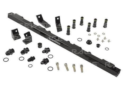 Raceworks Fuel Rail fits Ford Falcon BA-BF Black Suit