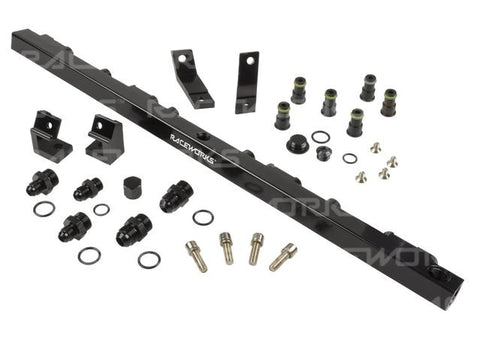 Raceworks Fuel Rail fits Ford Falcon BA-BF Black Suit