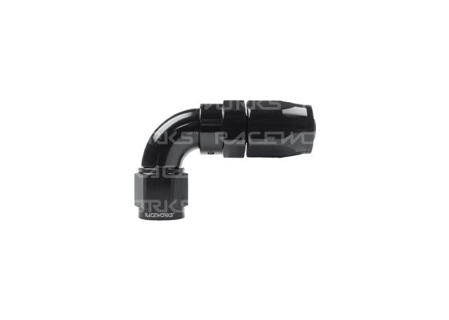 Raceworks AN-6 Aluminium 110 Series 90 Deg Taper Hose End