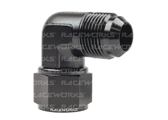 Raceworks Female To Male Swivel Elbow An-12 90 Deg