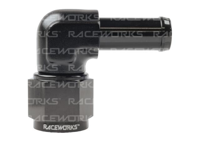 Raceworks Female An-8 To 1/2" Barb 90 Deg