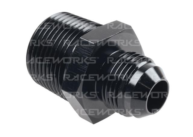 Raceworks An-4 Male Flare To Npt 3/8" Straight