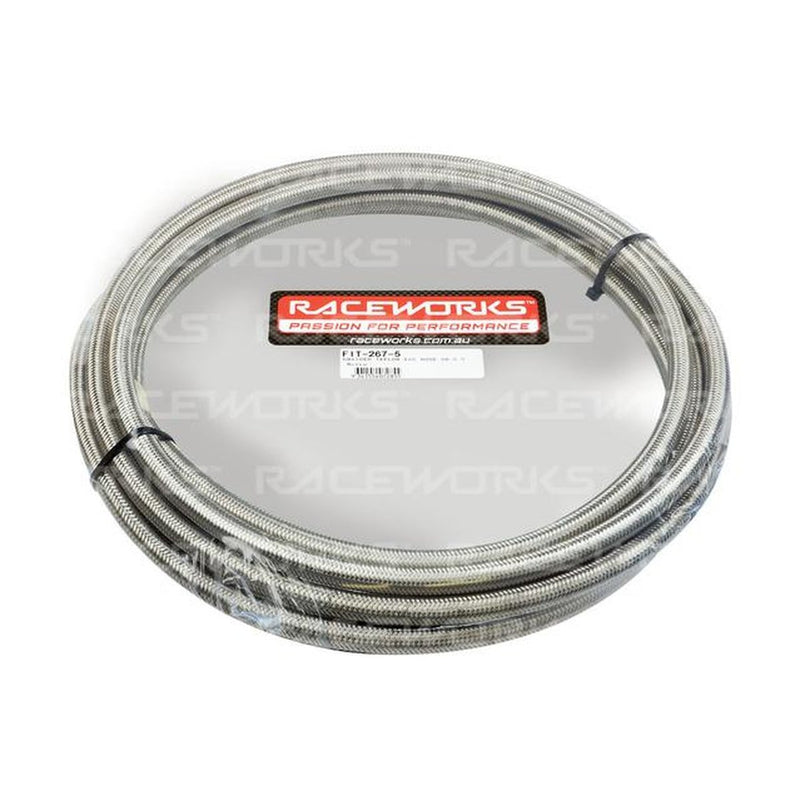 Raceworks Braided Teflon E85 Hose AN-8 30 Metres