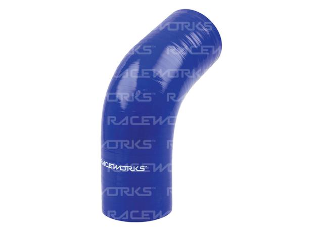 Raceworks Silicone 67 Elbow 3" (76mm) Blue