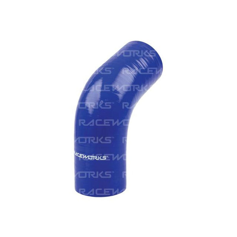 Raceworks Silicone 67 Elbow 3.5" (89mm) Blue