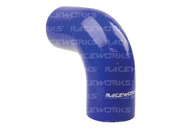 Raceworks Silicone 90 Elbow 5" (127mm) Blue