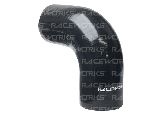 Raceworks Silicone 90 Elbow 3.5" (89mm) Black