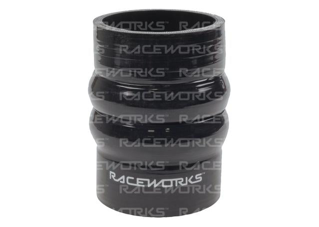 Raceworks Silicone Double Hump Hose 3.5" (89mm) Black