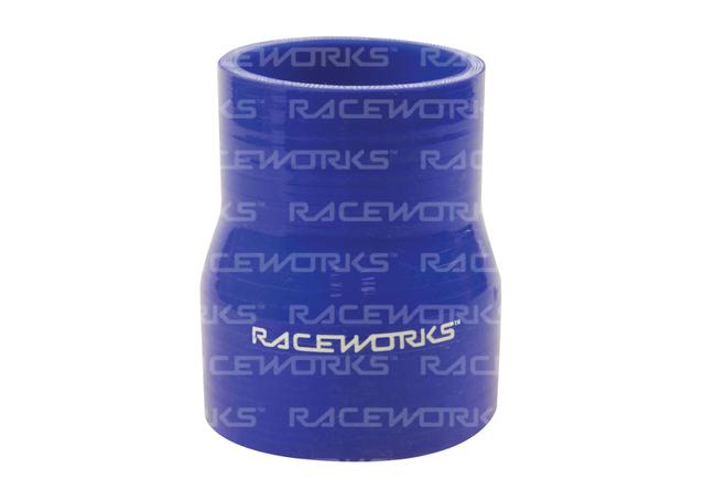Raceworks Silicone Hose Reducer 3-3.75" (76-95mm) Blue