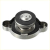 Silver radiator cap with black rubber seal and threaded stem for toyota 4runner engine coolant system 2003-2023