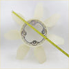 Cream-colored plastic radiator cooling fan blade with six blades and metallic hub for toyota hilux revo 2015-2020
