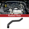 Black rubber radiator hose with curved design for Toyota FJ Cruiser 4.0L 2007-2014 use