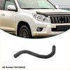 Black rubber radiator hose for toyota land cruiser prado 2007 shown from the back side