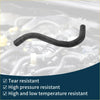 Black rubber radiator hose with reinforced construction for 2007 toyota land cruiser 2007