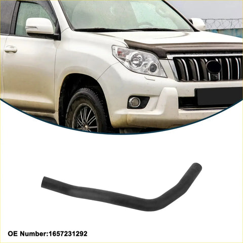 Black rubber radiator lower hose for toyota land cruiser prado 2012-2016 made of durable rubber
