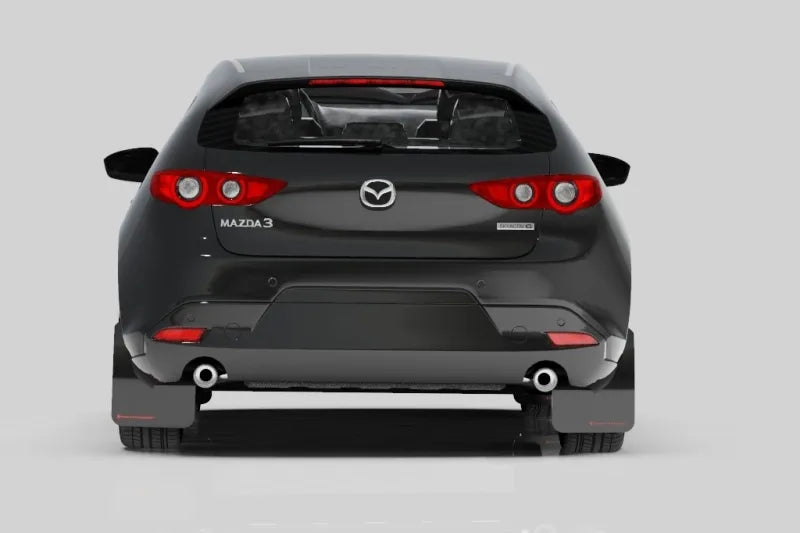 Rally Armor MF61-UR-BLK/WH Rally Armor 19-24 Mazda3