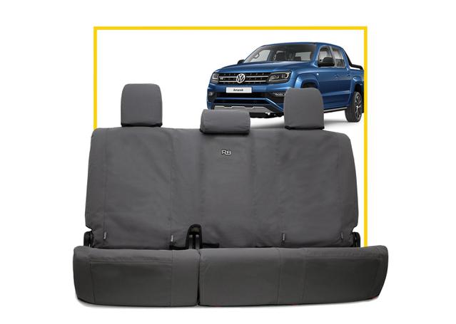 Razorback 4x4 Rear Row Canvas Seat Covers Charcoal (Suits