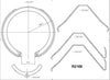 RDA Brake Shoe Set Rear R2169