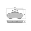 RDA GP Max Brake Pad Set Front RDB1095
