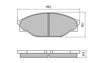 RDA GP Max Brake Pad Set Front RDB1205