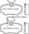 RDA GP Max Brake Pad Set Front RDB1258