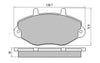 RDA GP Max Brake Pad Set Front RDB1317