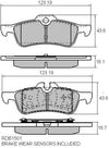 RDA GP Max Brake Pad Set Rear RDB1501