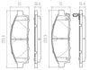 RDA GP Max Brake Pad Set Front RDB2053