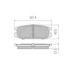 RDA GP Max Brake Pad Set Rear RDB2058
