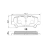 RDA GP Max Brake Pad Set Rear RDB2263