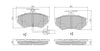 RDA GP Max Brake Pad Set Front RDB2286