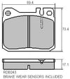 RDA GP Max Brake Pad Set Front RDB243