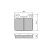RDA GP Max Brake Pad Set RDB2