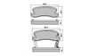RDA GP Max Brake Pad Set Rear RDB422