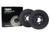 RDA Slotted And Dimpled Brake Rotor Pair 287mm Rear