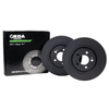 RDA Slotted And Dimpled Brake Rotor Pair 328mm Front