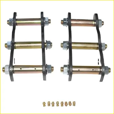Rear black and gold metal 2 inch lift kit leaf spring assemblies with threaded ends for nissan navara d22 4wd