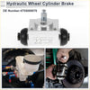 Rear brake wheel cylinder for toyota hilux 2010-2015 silver hydraulic cylinder with black rubber boots and engraved part numbers