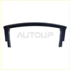 Black plastic rear bumper reinforcement with curved arch design and mounting brackets for jeep grand cherokee 2011-2021