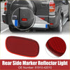 Rear bumper side marker reflectors for toyota rav4 1996-2005 showing red oval textured rear side reflector light