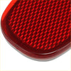 Red translucent plastic rear bumper side marker reflector with diamond prism grid for toyota rav4 1996-2005