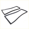 Black rubber rear corner weatherstrip set for nissan patrol safari y60 van designed for precise fit and weatherproofing