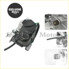 Black plastic and metal rear side starter motor with wiring and brackets for rear differential lock shift actuator Toyota