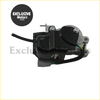 Black and silver rear differential lock shift actuator for Toyota FJ Cruiser and 4Runner with visible wiring and hardware