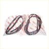 Black rubber rear door weatherstrip seals for toyota hilux rn85 yn86 ln105 rn106 ln108 in clear plastic packaging with red branding