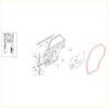 Technical schematic of rear door weatherstrip seal for datsun nissan sentra sunny b12 gxe with exploded view and adhesive guide