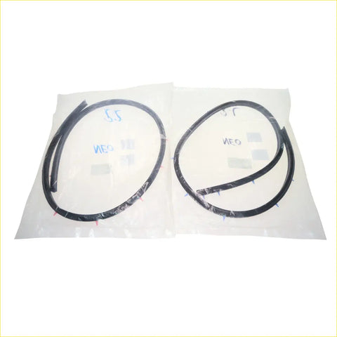 Two black rubber rear door weatherstrip gaskets in plastic bags for nissan sylphy n16 sedan pulsar almera
