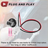 Black and red rear fog lights socket wiring with gray plastic plug for easy installation on Toyota Prado 4000 2700