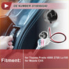 Rear fog lights socket wiring with black and red wire harness and plastic connector for toyota prado 4000 2700 lc150