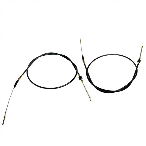 Black rear hand brake cables with metallic ends and protective sheathing for mitsubishi triton l200 2wd 1986-1996